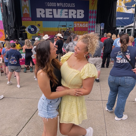 wild fable Yellow Eyelet Two-Piece Set - Picture 4 of 4